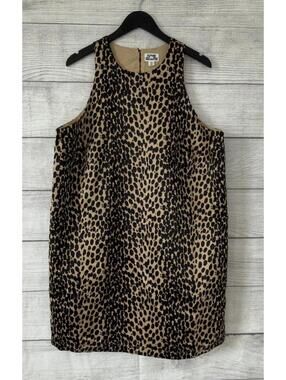 Future Collective Leopard Print Knee Length Dress Women Size XXL